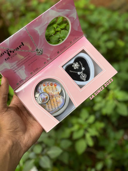 A Oyster Pearl Necklace Kit  Real Pearl in Oyster with Chain